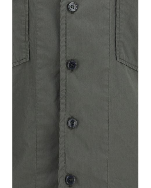 Dolce & Gabbana Gray Dolce & Gabbana Short-Sleeve Shirt With Chest Pocket for men