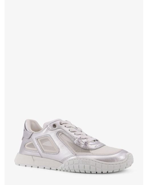 Dior White Dior Laminated Leather Dior Tech Sneakers