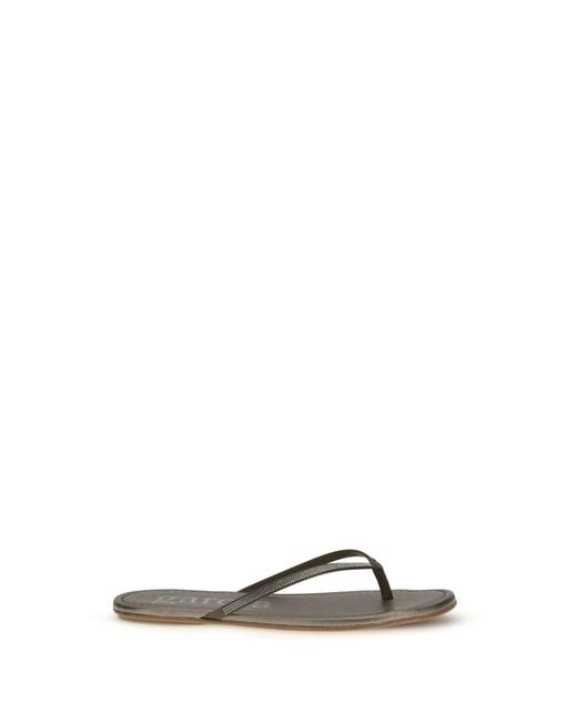 Pedro Garcia White Flip-Flops