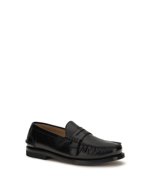 Premiata Black Loafers Arnold Calfskin for men