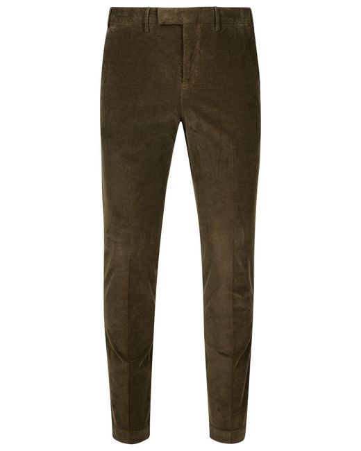 Men's Green Master Cotton Trousers