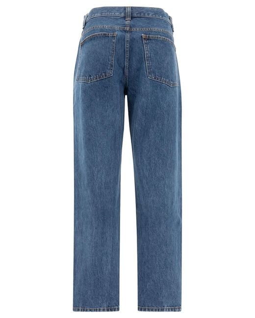 Khaite Blue Essential High-Waisted Jeans