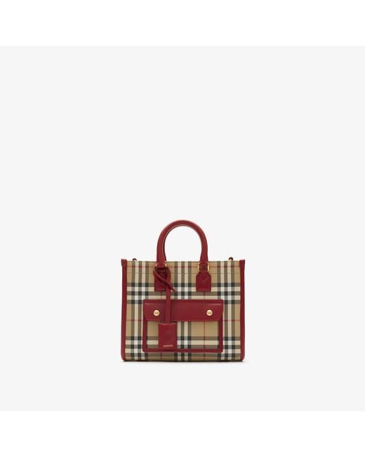 Burberry Pink "Tote Freya" Small Handbag
