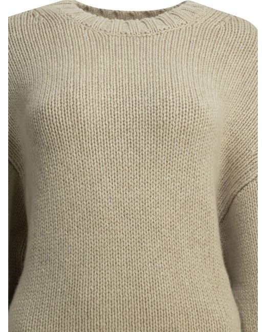 Khaite Natural Gemma Crew-Neck Sweater