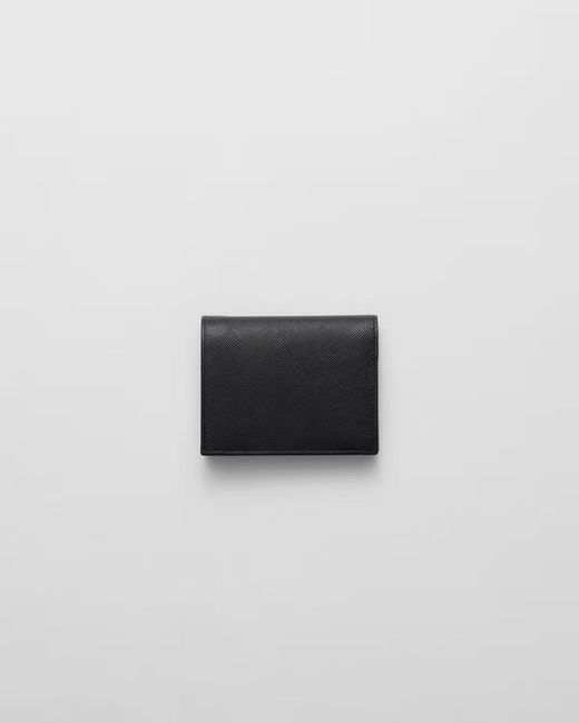 Prada White Saffiano Leather Wallet