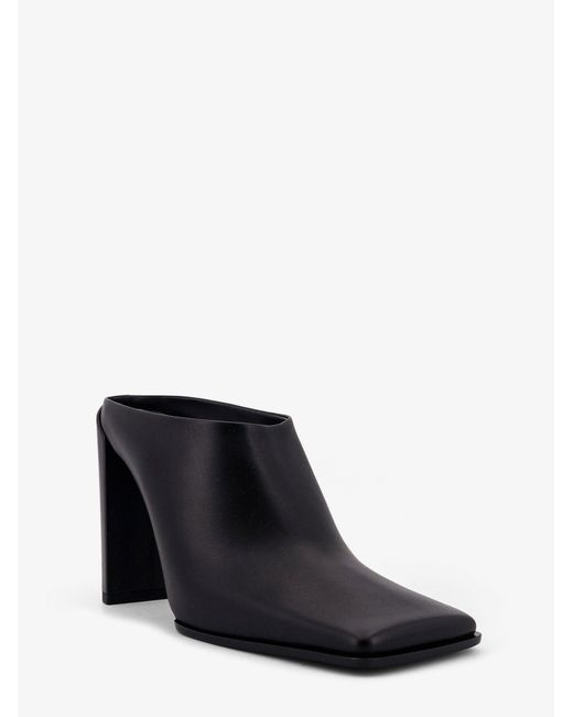 Alaïa White Square Leather Mule