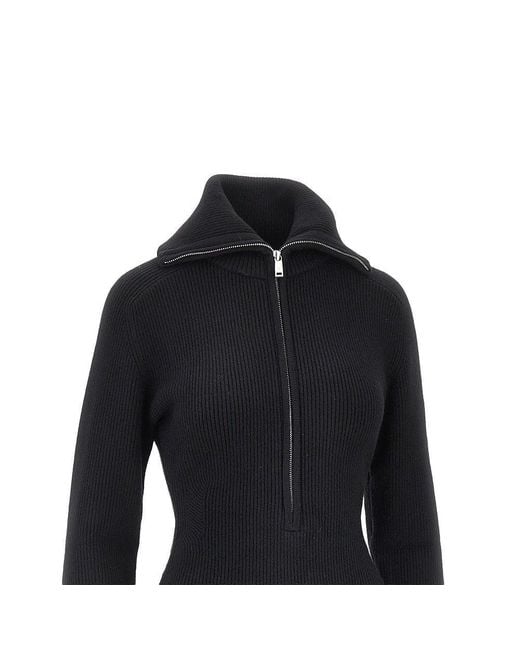 Anine Bing Black 'June' Knitted Mini Dress