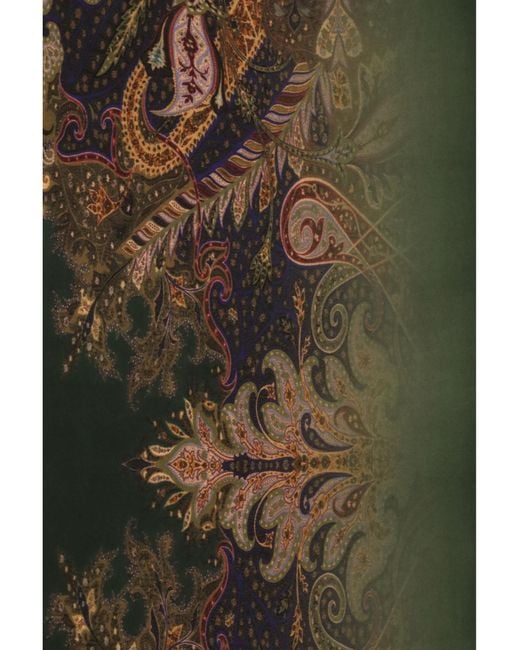Etro Green Orfeo Modal Scarf for men