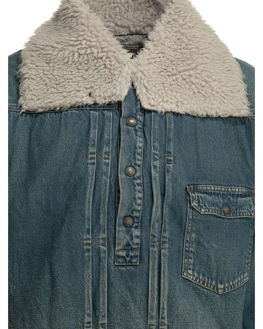 Kapital Gray 1St Jkt Anorak Denim Jacket for men