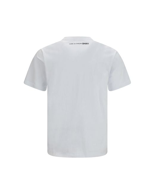 Comme des Garçons White Short-Sleeve Crewneck T-Shirt for men