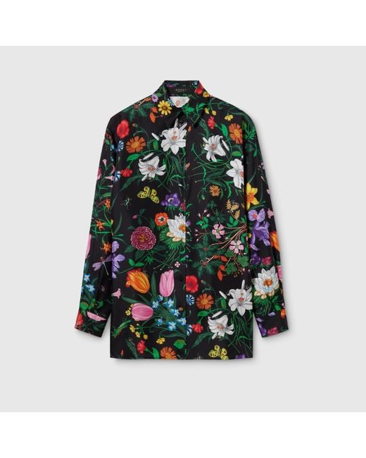 Gucci Green Silk Shirt