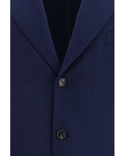 Brunello Cucinelli Blue Cashmere Jacket for men