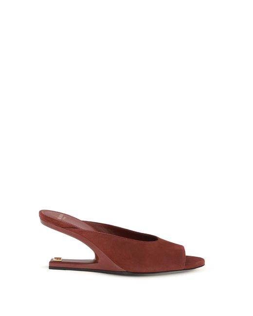 Women's Brown Mules Suede