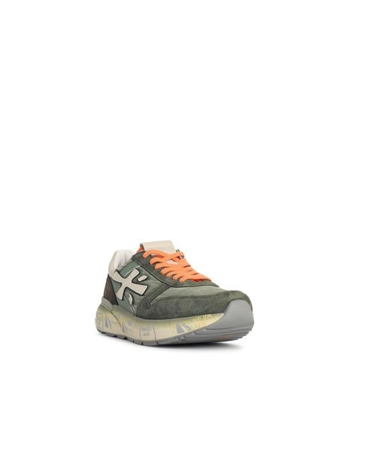 Premiata Green 'Mick' Lear Blend Sneakers for men