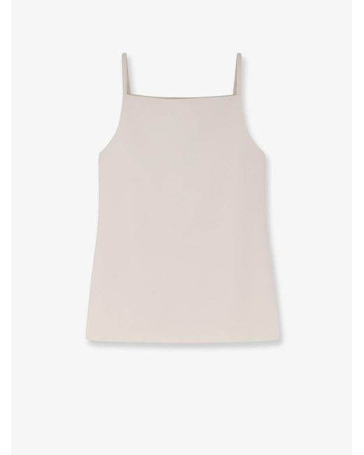 R2W White Tinta Square Neck Top