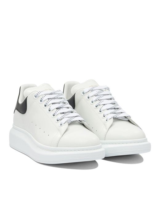 McQueen White Leather Rubber Sneakers