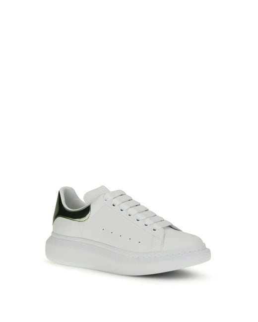 McQueen White Leather Sneakers for men