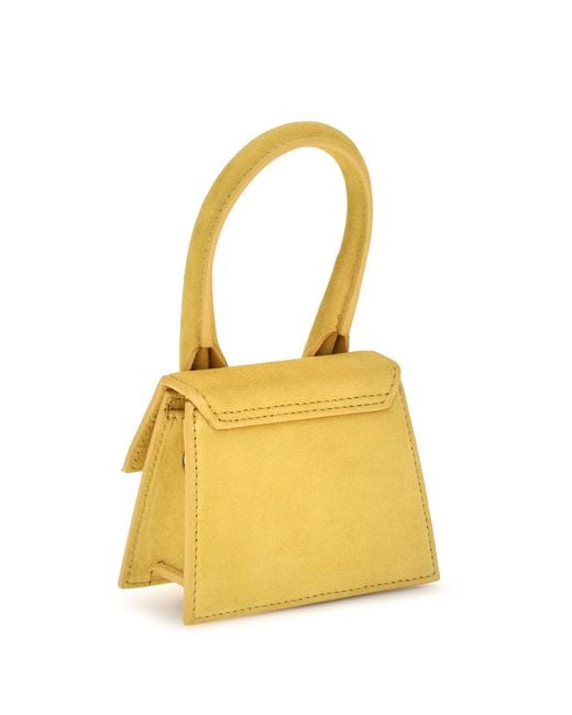 Jacquemus Yellow Le Chiquito Mini Leather Bag Dark