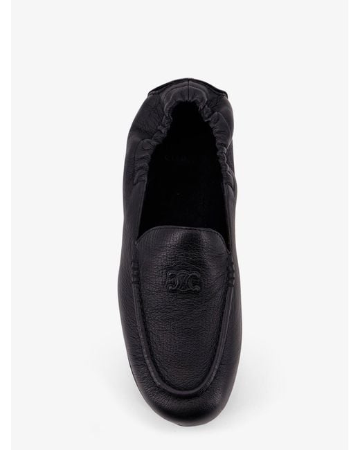 Céline White Adam Leather Slip-On Loafers for men