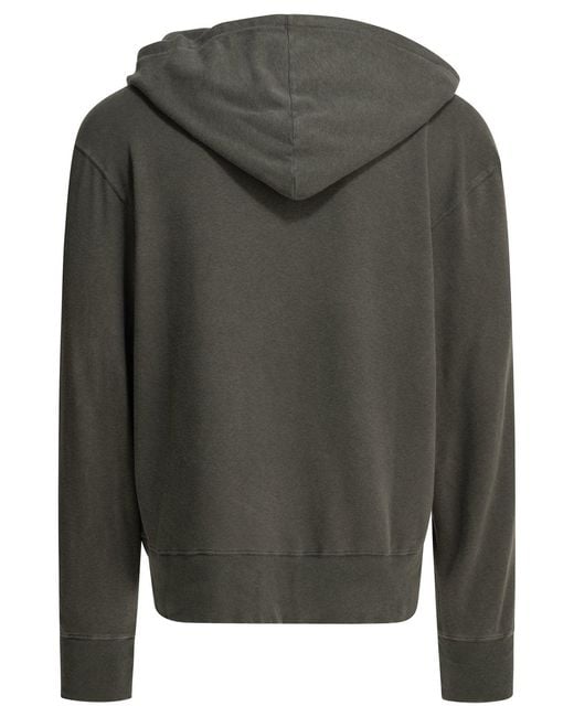 Our Legacy Gray Relic Cotton Linen Hoodie
