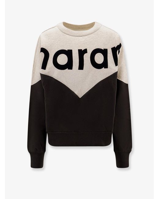 Isabel Marant Black Sweatshirt Houston Bicolour