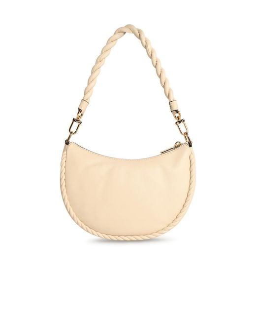 MICHAEL Michael Kors White Kyla Cream Leather Bag