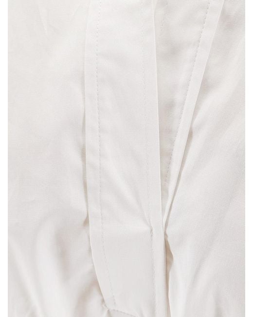 Nude White Dress Polo Cotton