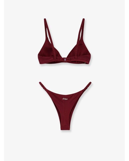 Mc2 Saint Barth Red Bikini Moana Nylon