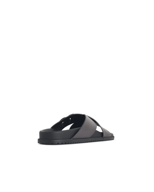 Dolce & Gabbana White Leather Slippers for men