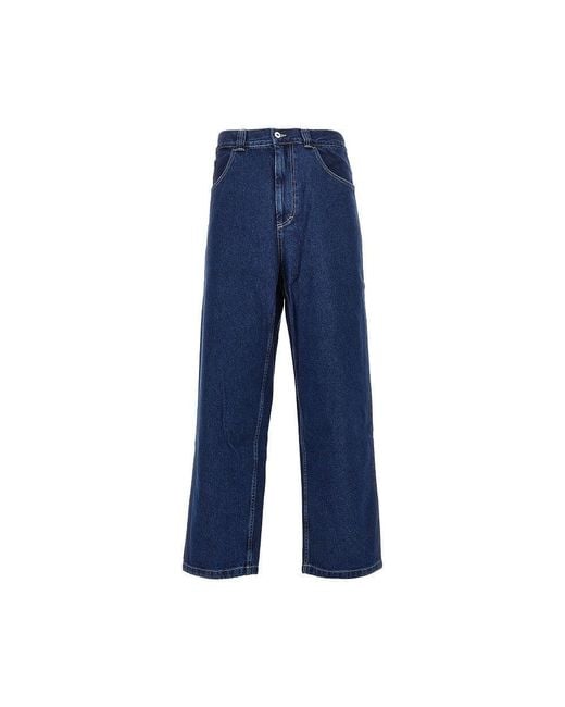 POLAR SKATE Blue 'Big Boy' Oversized Denim Pants for men