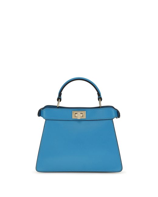Fendi Blue Peekaboo I See U Petite Handbag