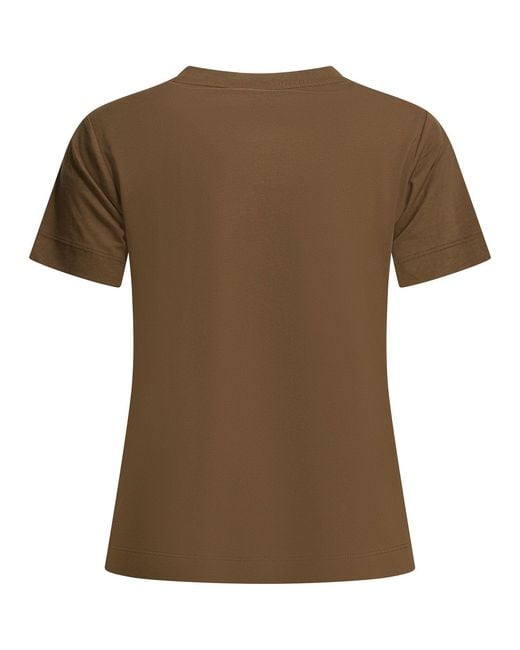 Pinko Green T-shirts Brown