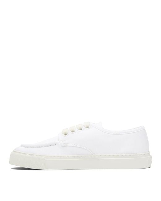 Prada White Leather Sneakers for men