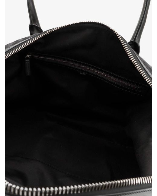 Tom Ford Black Buckley Holdall Suede Travel Bag for men