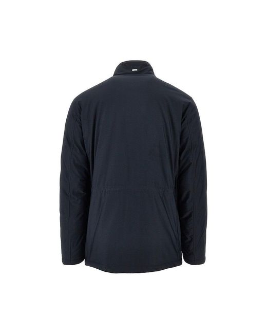 Herno Blue Sub-Zero Stretch Nylon Down Jacket for men