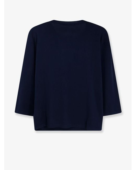 Aspesi Blue Cotton Sweater
