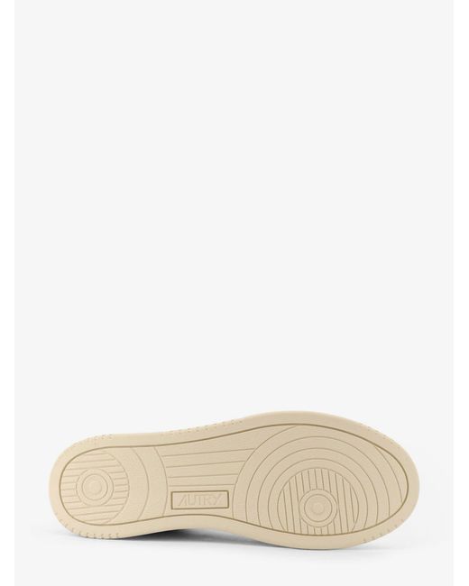 Autry White Medalist Leather Sneakers for men