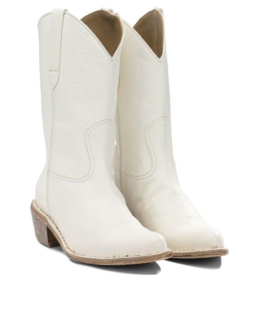 Moma White Boots & Ankle Boots Boots And Ankle Boots