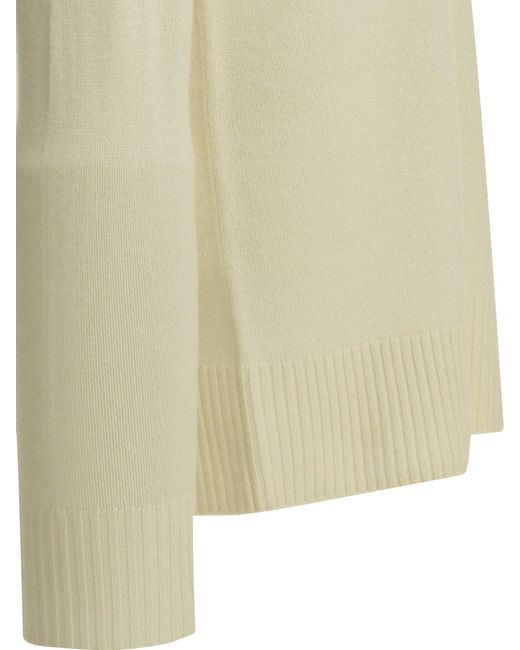 Totême White Cashmere Turtleneck Sweater