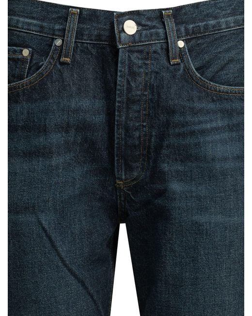 Agolde Blue Straight-Leg Jeans