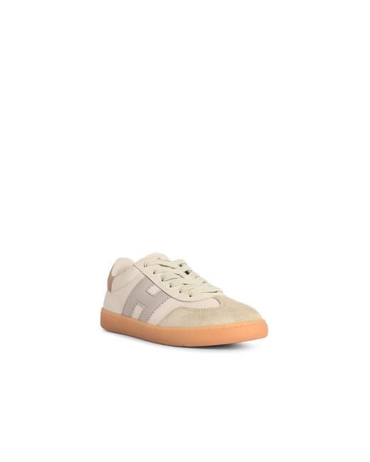 Hogan White 'Cool' Nappa Lear Sneakers