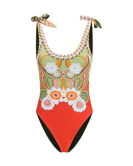 LaDoubleJ Red Pammy One-Piece Swimsuit Ambrosia