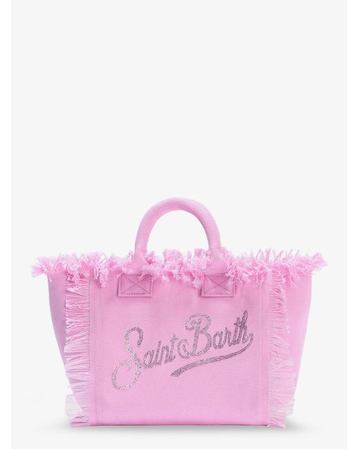 Mc2 Saint Barth Pink Colette Canvas Shoulder Bag