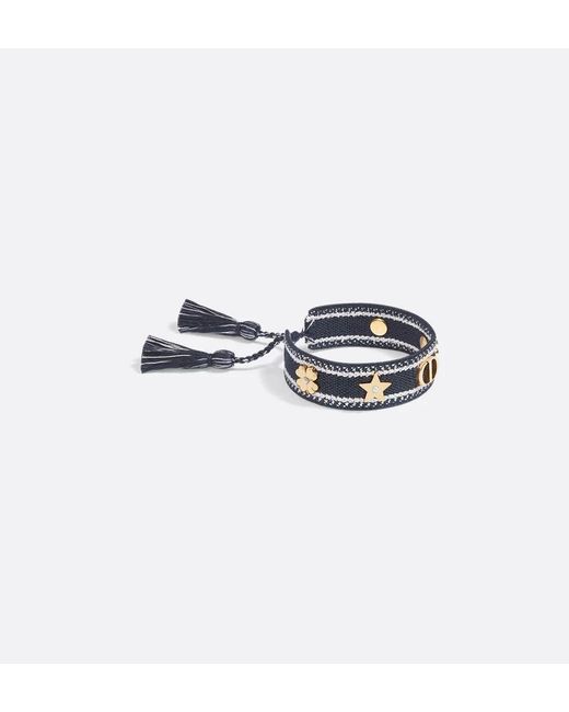 Dior Blue Pearl Logo Bracelet