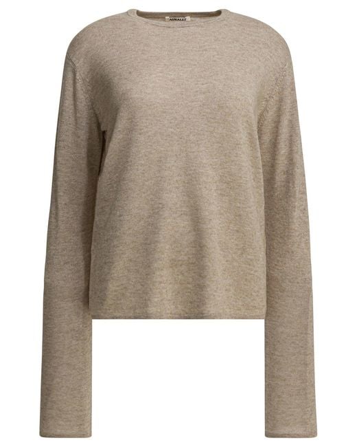 Auralee Natural Cashmere Crewneck Sweater