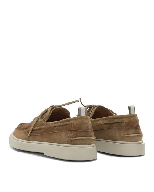 Officine Creative Brown "Bones 013" Lace Up Loafers for men