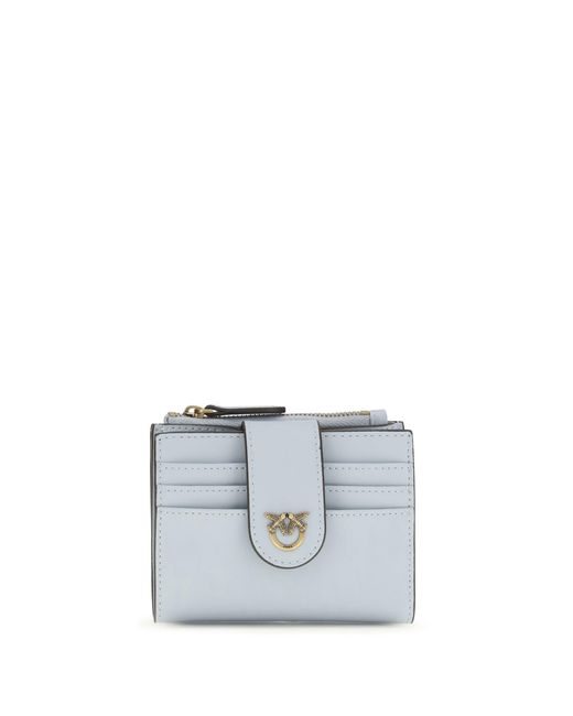 Pinko White Wallet Light Calf Leather