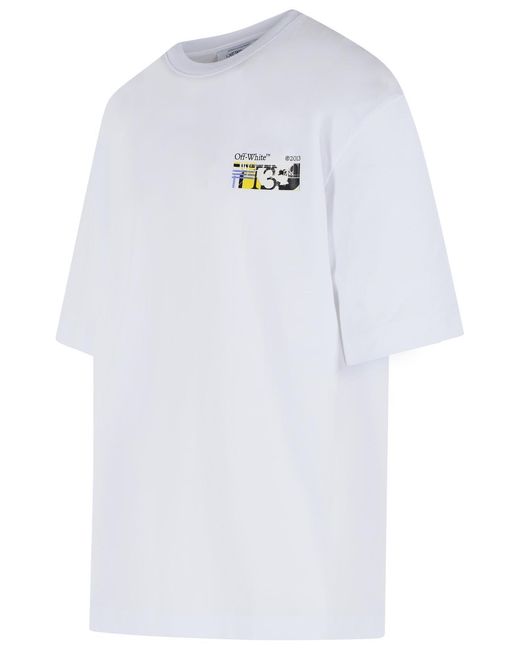 Off-White c/o Virgil Abloh White 'Industrial Arrow' Cotton T-Shirt for men
