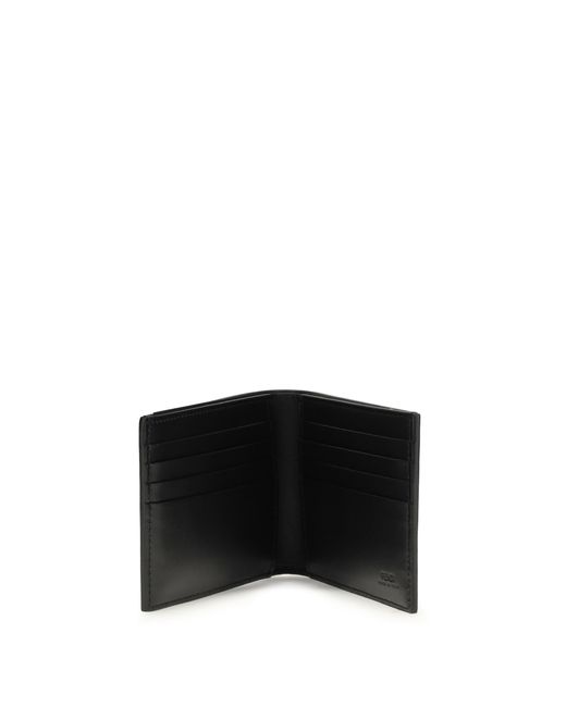 Fendi White Smooth Leather Wallet for men