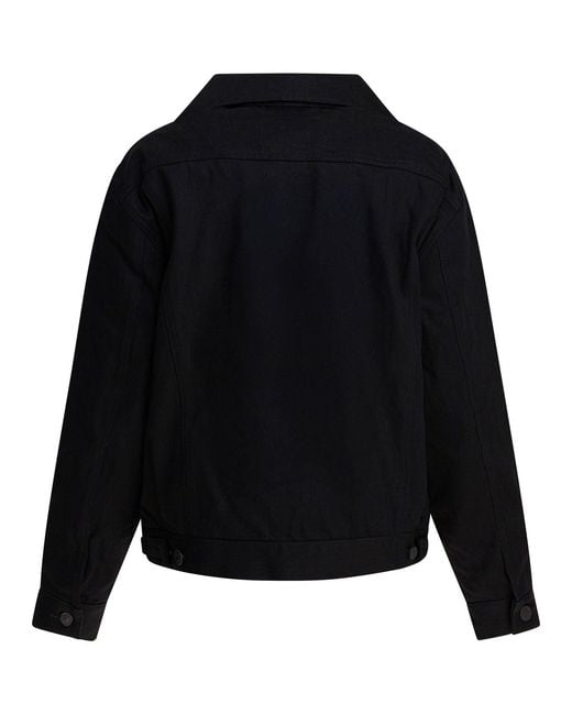 Balenciaga Black Standing Denim Jacket